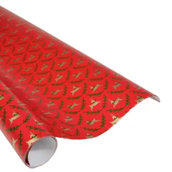 Caspari Christmas Wrapping Paper|Wrapping Paper|Little Reindeer Gift Wrap - One 30" X 8' Roll