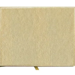 Caspari Engagement Party|Address Books & Refills|Lizard Guest Book in Platinum - 1 Each