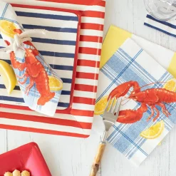 Caspari Paper Luncheon Napkins|Lobster Bake Paper Luncheon Napkins - 20 Per Package