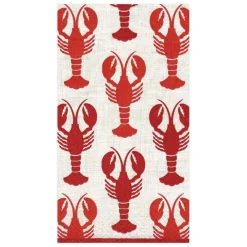 Caspari Paper Guest Towels|Lobsters Paper Guest Towel Napkins - 15 Per Package