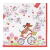 Caspari Valentine'S Day|Paper Luncheon Napkins|Love Notes Luncheon Napkins - 20 Per Package