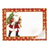 Caspari Christmas Gift Tags & Labels|Gift Tags & Enclosure Cards|Lynn Haney Santa Self-Adhesive Labels - 12 Per Package