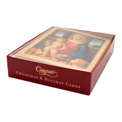 Caspari Christmas And Holiday Cards|Boxed Holiday Cards|Madonna And Child Large Boxed Christmas Cards - includes 15 Boxed Christmas Cards