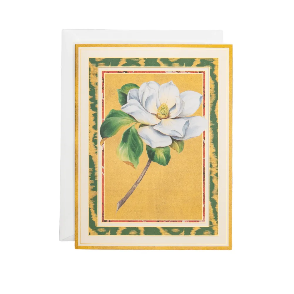 Caspari Christmas And Holiday Cards|Boxed Holiday Cards|Magnolia Bloom Large Boxed Christmas Cards - includes 15 Boxed Christmas Cards