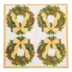 Caspari Paper Luncheon Napkins|Magnolia Wreath Luncheon Napkins - includes 20 Luncheon Napkins