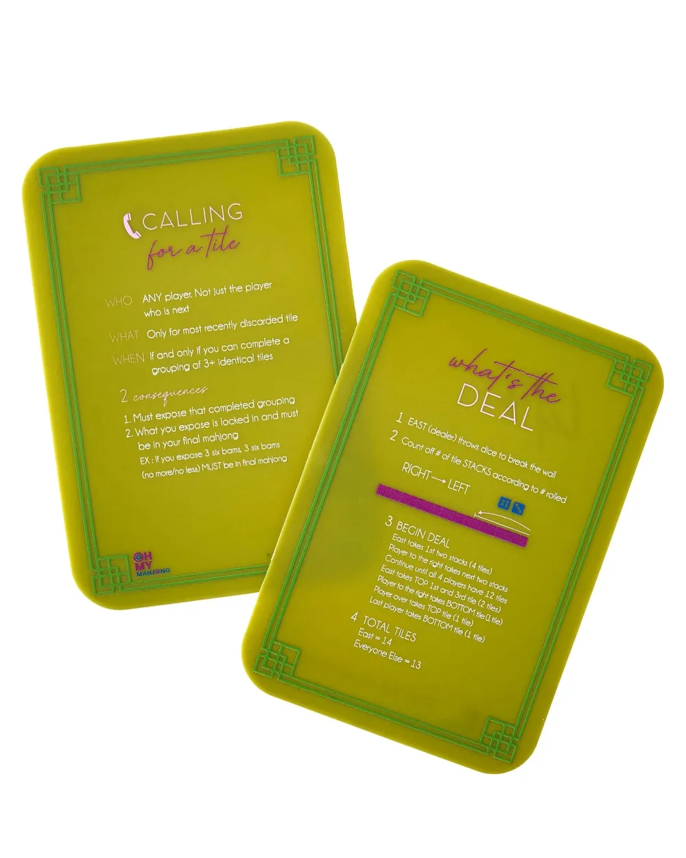 Oh My Mahjong Citrus Songbird|Mahjong Starter Kit - Gatsby