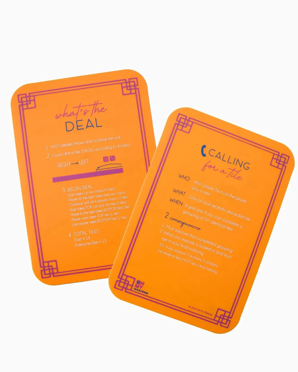 Oh My Mahjong Goldie|Mahjong Starter Kit - Sunset