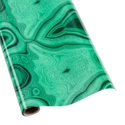 Caspari Christmas Wrapping Paper|Wrapping Paper|Malachite Gift Wrapping Paper - 30" x 8' Roll