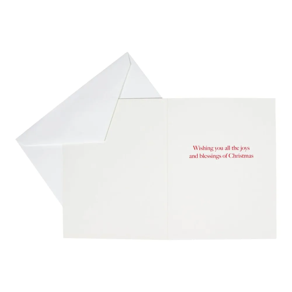 Caspari Christmas And Holiday Cards|Boxed Holiday Cards|Manger Scene Boxed Christmas Cards - 15 Christmas Cards & 15 Envelopes