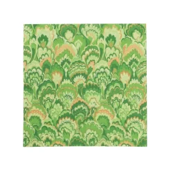 Caspari Paper Cocktail Napkins|Marbled Ceramica Green Cocktail Napkins - includes 12 Cocktail Napkins