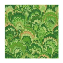 Caspari Paper Luncheon Napkins|Marbled Ceramica Green Luncheon Napkins - includes 20 Luncheon Napkins