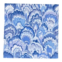 Caspari Paper Luncheon Napkins|Marbled Ceramica Indigo Luncheon Napkins - 20 Per Package