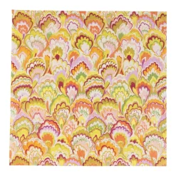 Caspari Paper Luncheon Napkins|Marbled Ceramica Raspberry & Chartreuse Luncheon Napkins - 20 Per Package