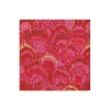 Caspari Paper Cocktail Napkins|Marbled Ceramica Red & Fuchsia Cocktail Napkin - package of 20