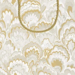 Caspari Christmas Gift & Bottle Bags|Gift & Bottle Bags|Marbled Ceramica Silver & Gold Gift Bags - includes 1 Gift Bags