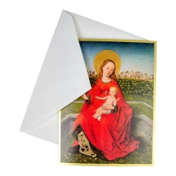 Caspari Christmas And Holiday Cards|Boxed Holiday Cards|Maria Of The Rose Bush Large Boxed Christmas Cards - includes 15 Boxed Christmas Cards & Envelopes