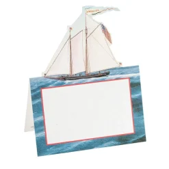 Caspari Place Cards|Maritime Place Cards Die Cut Package 8 In