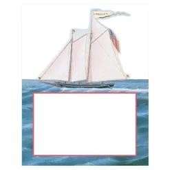 Caspari Place Cards|Maritime Place Cards Die Cut Package 8 In