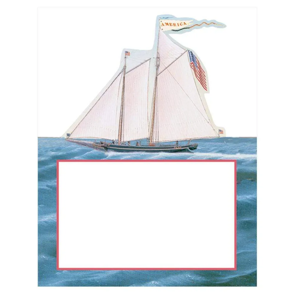 Caspari Place Cards|Maritime Place Cards Die Cut Package 8 In