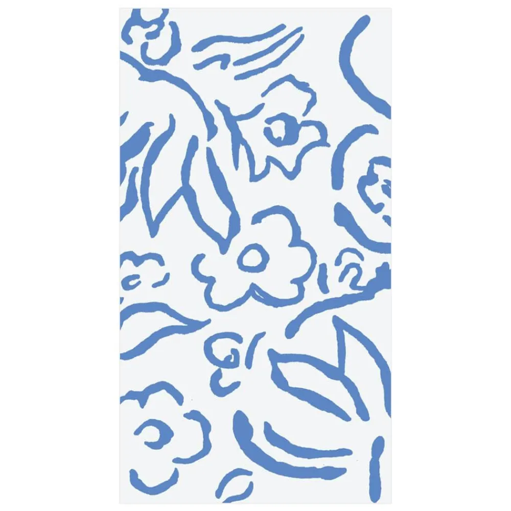 Caspari Mother'S Day|Paper Guest Towels|Matisse Paper Guest Towel Napkins in Blue - 15 Per Package