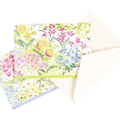 Caspari Bridal Shower|Note Cards|Meadow Flowers Assorted Boxed Note Cards - 8 Note Cards & 8 Envelopes