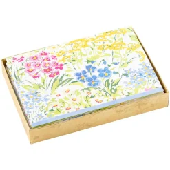 Caspari Bridal Shower|Note Cards|Meadow Flowers Assorted Boxed Note Cards - 8 Note Cards & 8 Envelopes