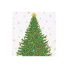 Caspari Christmas Napkins|Boxed Cocktail Napkins|Merry And Bright Boxed Cocktail Napkins - 40 Per Box