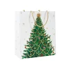 Caspari Christmas Gift & Bottle Bags|Gift & Bottle Bags|Merry And Bright Large Gift Bag - 1 Each