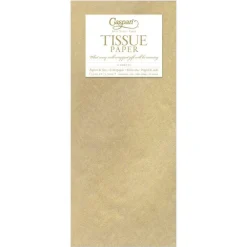 Caspari Christmas TIssue Paper|Mother'S Day|Metallic Tissue Paper in Gold - 4 Sheets Included