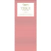 Caspari Christmas TIssue Paper|Tissue Paper|Mini Stripe Tissue Paper in Red - 4 Sheets Included