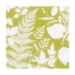 Caspari Paper Luncheon Napkins|Modern Fern Paper Luncheon Napkins in Lime - 20 Per Package