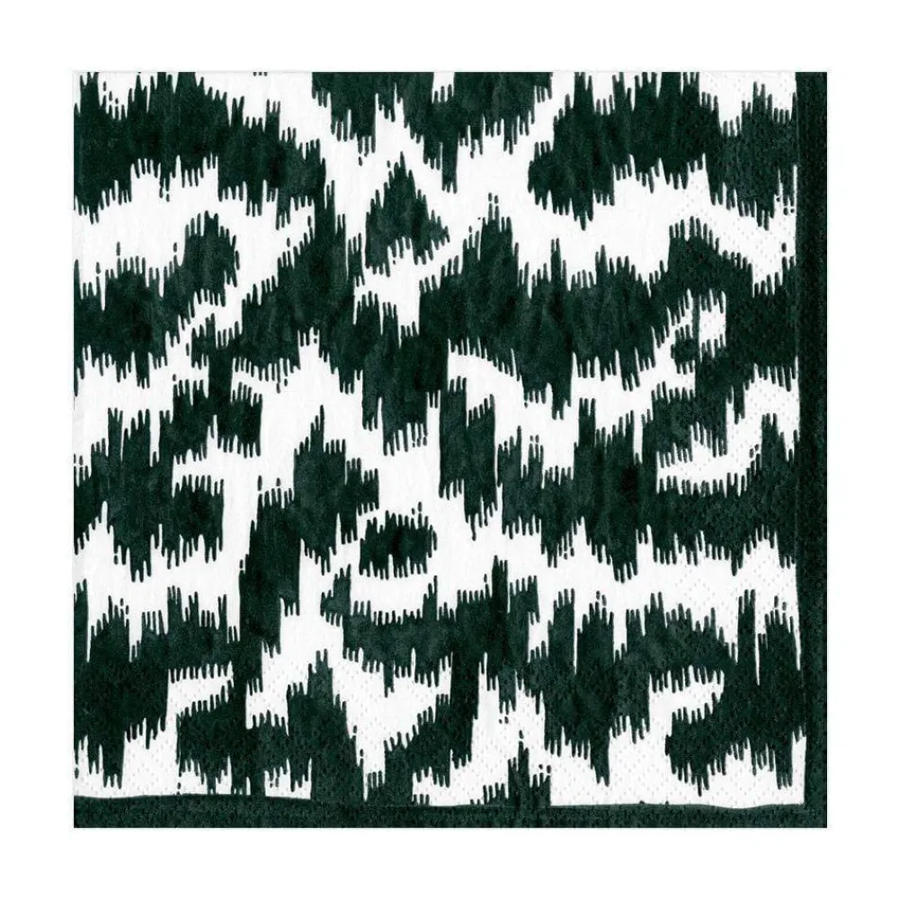 Caspari Graduation Celebration|Engagement Party|Modern Moire Black Luncheon Napkin - package of 20