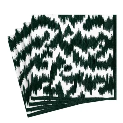 Caspari Graduation Celebration|Engagement Party|Modern Moire Black Luncheon Napkin - package of 20