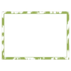 Caspari Correspondence Cards|Modern Moire Green Correspondence Cards - 12 Per Package