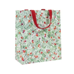 Caspari Christmas Gift & Bottle Bags|Gift & Bottle Bags|Modern Pine Large Gift Bag - 1 Each