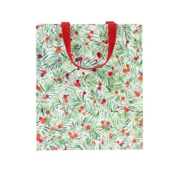 Caspari Christmas Gift & Bottle Bags|Gift & Bottle Bags|Modern Pine Large Gift Bag - 1 Each