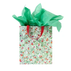Caspari Christmas Gift & Bottle Bags|Gift & Bottle Bags|Modern Pine Large Gift Bag - 1 Each