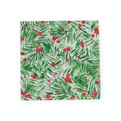 Caspari Christmas Napkins|Paper Luncheon Napkins|Modern Pine Luncheon Napkins - 20 Per Package