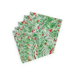 Caspari Christmas Napkins|Paper Luncheon Napkins|Modern Pine Luncheon Napkins - 20 Per Package