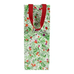 Caspari Christmas Gift & Bottle Bags|Gift & Bottle Bags|Modern Pine Wine & Bottle Gift Bag - 1 Each