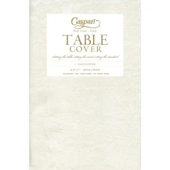 Caspari Graduation Celebration|Engagement Party|Moiré Ivory Paper Linen Tablecover 4.5' X 7' - includes 1 Tablecover