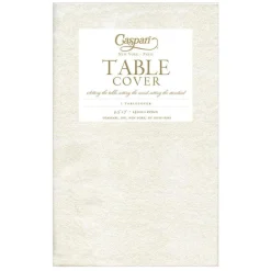 Caspari Graduation Celebration|Engagement Party|Moiré Ivory Paper Linen Tablecover 4.5' X 7' - includes 1 Tablecover
