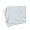 Caspari Christmas Napkins|Engagement Party|Moiré Paper Cocktail Napkins in Platinum - 20 Per Package