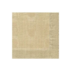Caspari Christmas Napkins|Engagement Party|Moiré Paper Cocktail Napkins in Gold - 20 Per Package