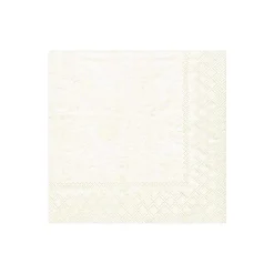 Caspari Christmas Napkins|Engagement Party|Moiré Paper Cocktail Napkins in Ivory - 20 Per Package