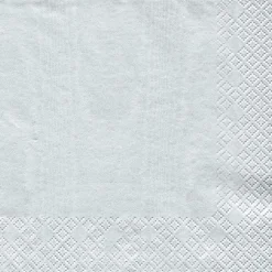 Caspari Christmas Napkins|Engagement Party|Moiré Paper Dinner Napkins in Platinum - 20 Per Package