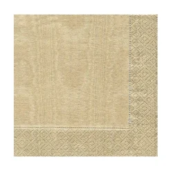 Caspari Christmas Napkins|Engagement Party|Moiré Paper Luncheon Napkins in Gold - 20 Per Package