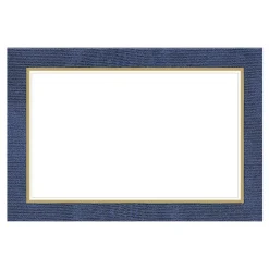 Caspari Engagement Party|Memorial Day|Moire Blue Place Cards Package 10 In