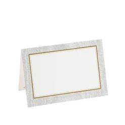 Caspari Engagement Party|Hanukkah|Moire Silver Place Cards Package 10 In