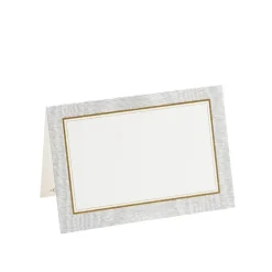 Caspari Engagement Party|Hanukkah|Moire Silver Place Cards Package 10 In